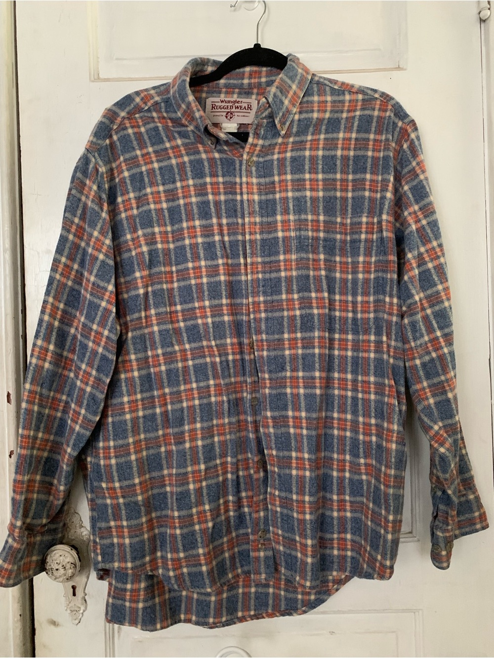 Wrangler Rugged Wear Vintage 90s Flannel Shirt L/XL